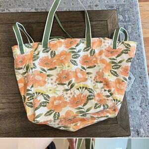 Bundle Floral Tote Bag with Pouch